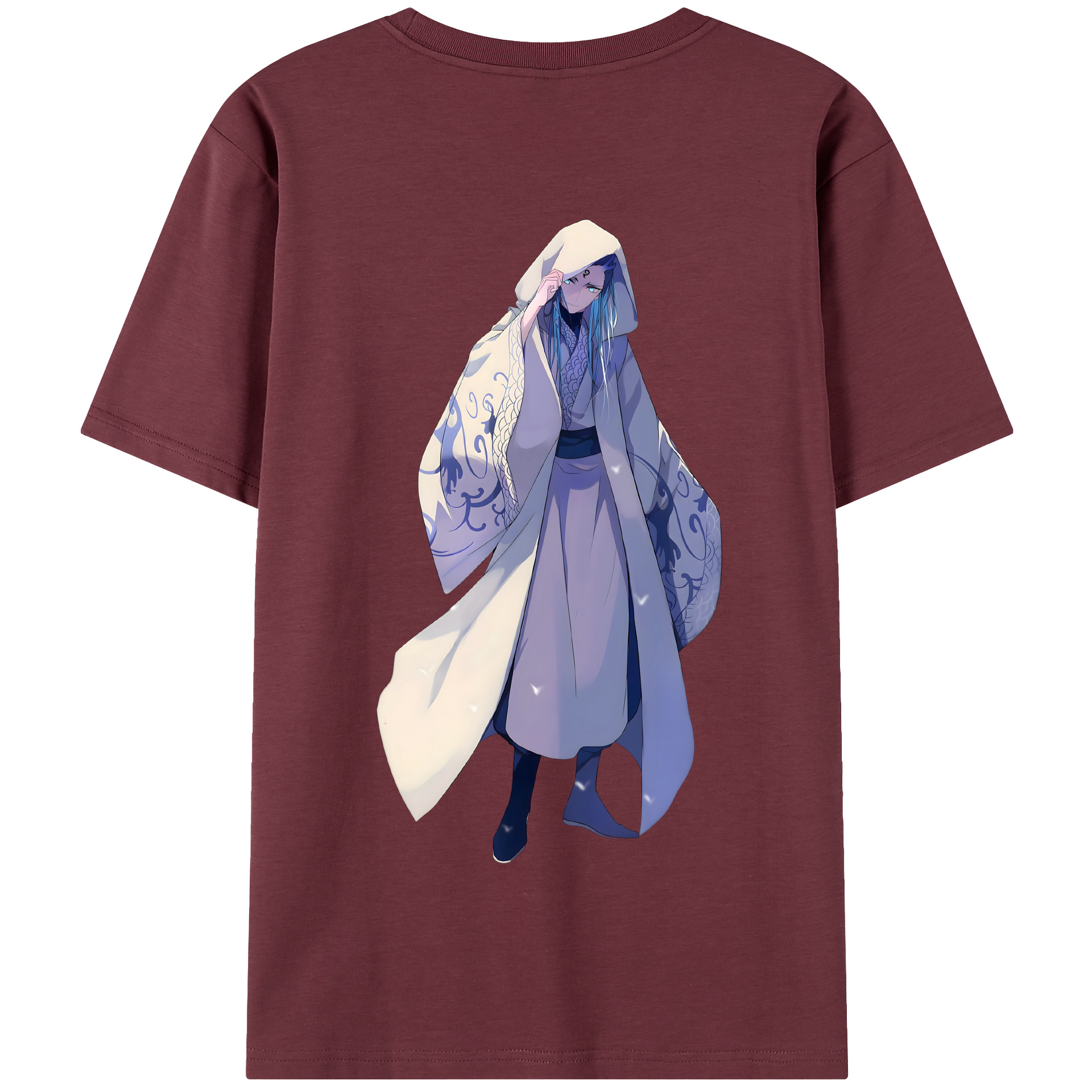 （画像用） Ne Zha 2 ナタ 魔童の大暴れ 綿100％半袖Tシャツ（背面プリント）
